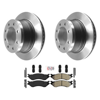 AmeriBRAKES® - AmeriPLATINUM™ Rear Brake Kit with Semi-Metallic Pads