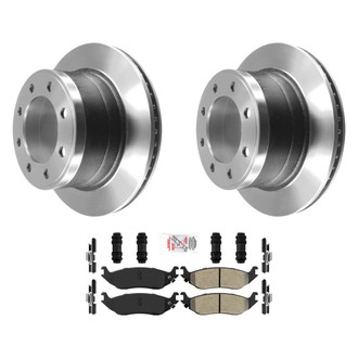 AmeriBRAKES® - AmeriPLATINUM™ Rear Brake Kit with Semi-Metallic Pads