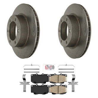 AmeriBRAKES® - AmeriPLATINUM™ Front Brake Kit with Ceramic Pads