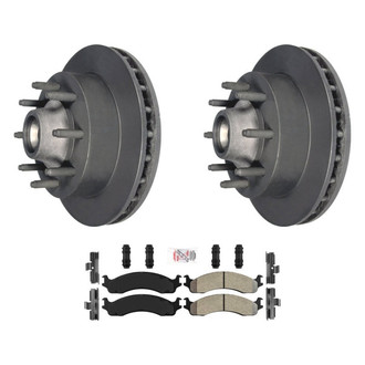 AmeriBRAKES® - AmeriPLATINUM™ Brake Kit with Semi-Metallic Pads