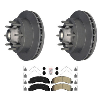 AmeriBRAKES® - AmeriPLATINUM™ Brake Kit with Semi-Metallic Pads