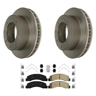 AmeriBRAKES® - AmeriPLATINUM™ Front Brake Kit with Semi-Metallic Pads