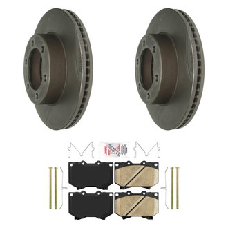 AmeriBRAKES® - AmeriPLATINUM™ Front Brake Kit with Ceramic Pads