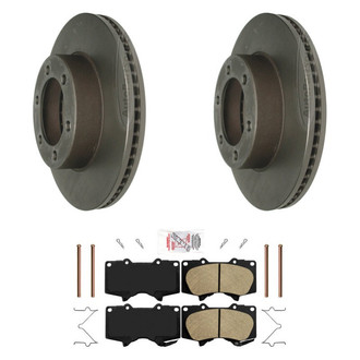 AmeriBRAKES® - AmeriPLATINUM™ Front Brake Kit with Ceramic Pads