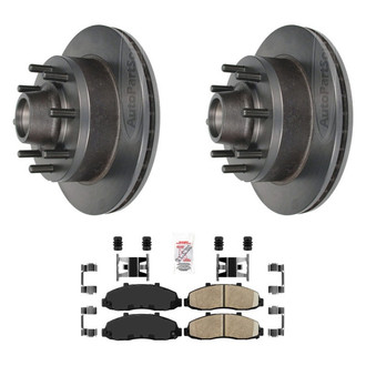 AmeriBRAKES® - AmeriPLATINUM™ Front Brake Kit with Ceramic Pads