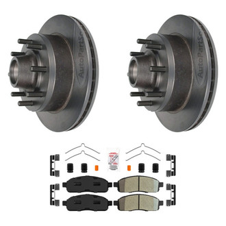 AmeriBRAKES® - AmeriPLATINUM™ Front Brake Kit with Semi-Metallic Pads