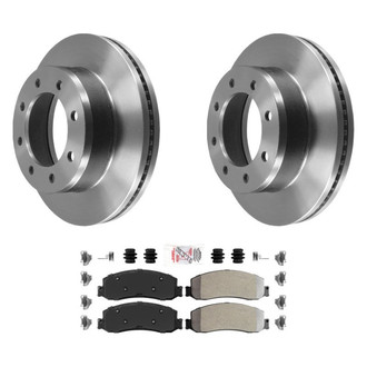 AmeriBRAKES® - AmeriPLATINUM™ Front Brake Kit with Semi-Metallic Pads