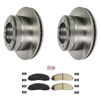 AmeriBRAKES® - AmeriPRO™ Plain Rear Brake Kit with Semi-Metallic Pads