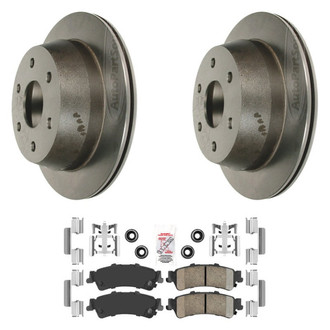 AmeriBRAKES® - AmeriPLATINUM™ Rear Brake Kit with Ceramic Pads