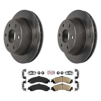 AmeriBRAKES® - AmeriPLATINUM™ Rear Brake Kit with Ceramic Pads