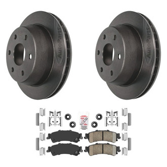 AmeriBRAKES® - AmeriPLATINUM™ Rear Brake Kit with Ceramic Pads