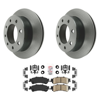 AmeriBRAKES® - AmeriPLATINUM™ Rear Brake Kit with Ceramic Pads
