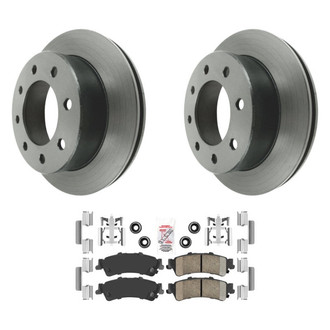 AmeriBRAKES® - AmeriPLATINUM™ Rear Brake Kit with Ceramic Pads