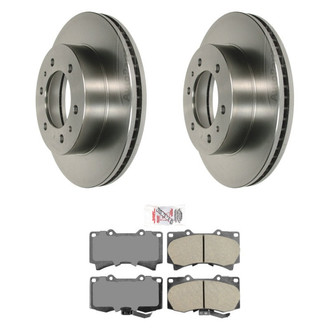 AmeriBRAKES® - AmeriPRO™ Plain Front Brake Kit with Ceramic Pads