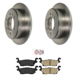 AmeriBRAKES® - AmeriPRO™ Plain Rear Brake Kit with Ceramic Pads