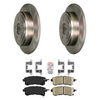 AmeriBRAKES® - AmeriPRO™ Plain Rear Brake Kit with Ceramic Pads