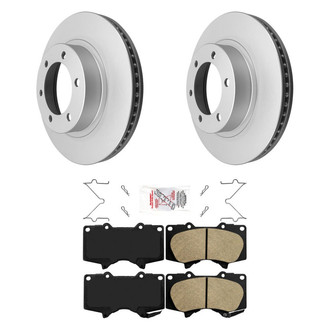 AmeriBRAKES® - AmeriPRO™ Plain Front Brake Kit with Ceramic Pads