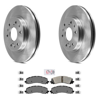 AmeriBRAKES® - AmeriPRO™ Plain Rear Brake Kit with Semi-Metallic Pads