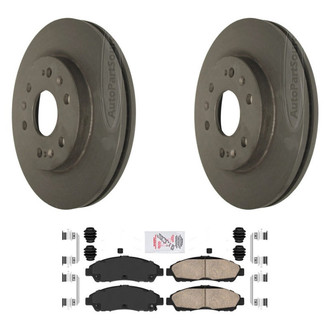 AmeriBRAKES® - AmeriPLATINUM™ Front Brake Kit with Ceramic Pads