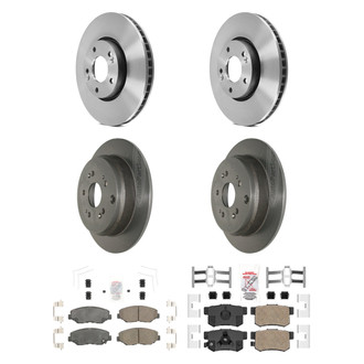 AmeriBRAKES® - AmeriPLATINUM™ Front and Rear Brake Kit with Ceramic Pads