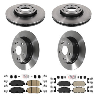 AmeriBRAKES® - AmeriPLATINUM™ Front and Rear Brake Kit with Ceramic Pads
