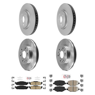 AmeriBRAKES® - AmeriPRO™ Plain Brake Kit with Ceramic Pads