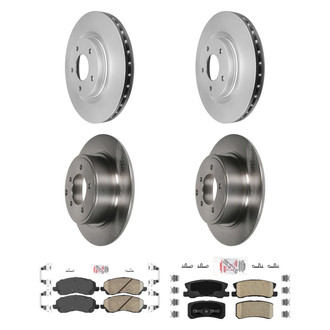 AmeriBRAKES® - AmeriPRO™ Plain Brake Kit with Ceramic Pads