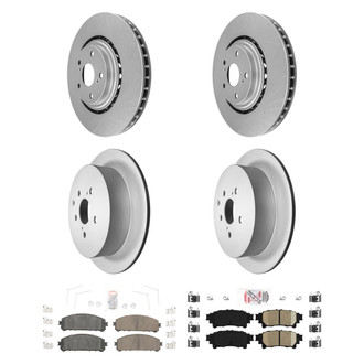 AmeriBRAKES® - AmeriPRO™ Plain Brake Kit with Ceramic Pads