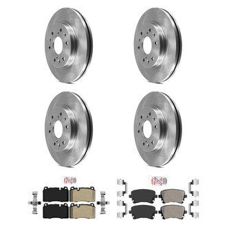 AmeriBRAKES® - AmeriPRO™ Plain Brake Kit with Semi-Metallic Pads