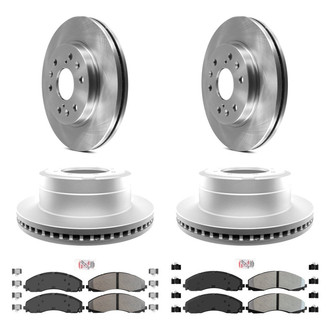 AmeriBRAKES® - AmeriPRO™ Plain Brake Kit with Semi-Metallic Pads