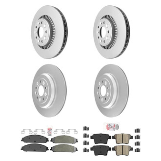 AmeriBRAKES® - AmeriPRO™ Plain Brake Kit with Semi-Metallic Pads