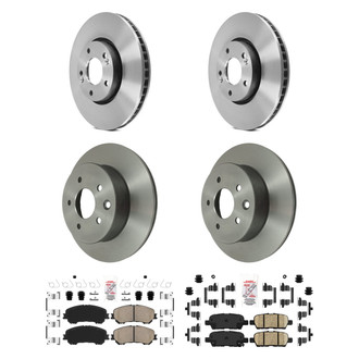 AmeriBRAKES® - AmeriPLATINUM™ Front and Rear Brake Kit with Ceramic Pads