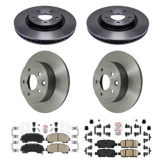 AmeriBRAKES® - AmeriPLATINUM™ Front and Rear Brake Kit with Ceramic Pads