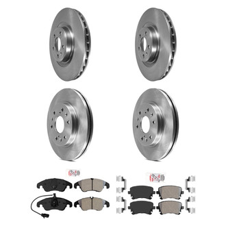 AmeriBRAKES® - AmeriPRO™ Plain Brake Kit with Semi-Metallic Pads