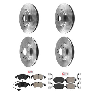 AmeriBRAKES® - AmeriPRO™ Plain Brake Kit with Semi-Metallic Pads