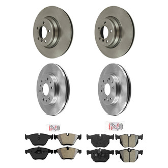 AmeriBRAKES® - AmeriPRO™ Plain Brake Kit with Semi-Metallic Pads