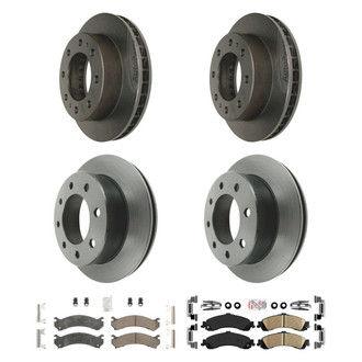 AmeriBRAKES® - AmeriPLATINUM™ Front and Rear Brake Kit with Ceramic Pads
