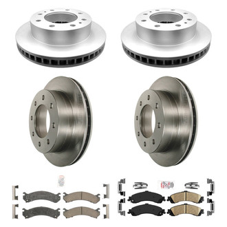 AmeriBRAKES® - AmeriPRO™ Plain Front and Rear Brake Kit with Ceramic Pads
