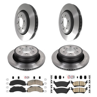 AmeriBRAKES® - AmeriPLATINUM™ Front and Rear Brake Kit with Ceramic Pads
