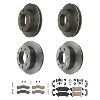 AmeriBRAKES® - AmeriPLATINUM™ Front and Rear Brake Kit with Ceramic Pads