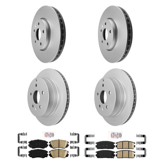 AmeriBRAKES® - AmeriPRO™ Plain Brake Kit with Ceramic Pads