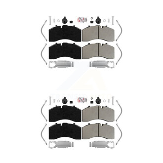 AmeriBRAKES® - Semi-Metallic Front and Rear Disc Brake Pads