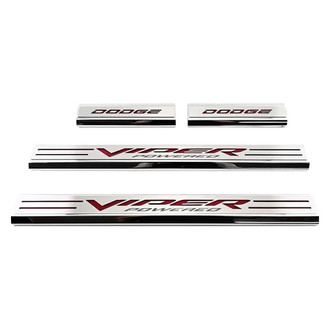 ACC® - Illuminated Polished Front and Rear Door Sills with Viper Powered Logo