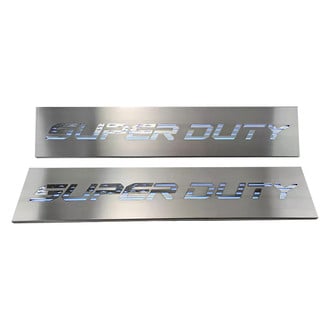 ACC® - Illuminated Brushed Front Door Sills with SUPER DUTY Logo