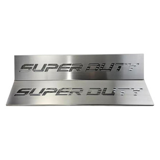 ACC® - Non-Illuminated Brushed Front Door Sills with SUPER DUTY Logo