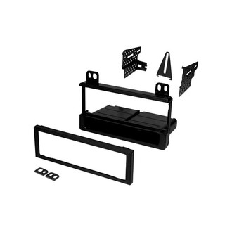 American International® - Single DIN Black Stereo Dash Kit with Storage Pocket