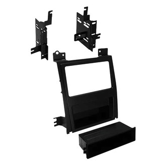 American International® - Double DIN Black Stereo Dash Kit with Storage Pocket