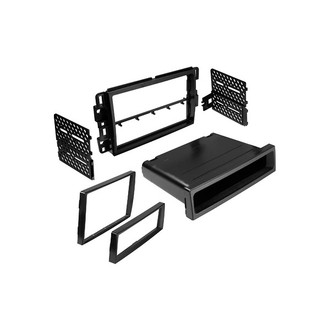 American International® - Double DIN Black Stereo Dash Kit with Storage Pocket