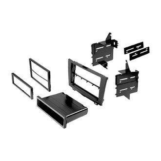 American International® - Double DIN Black Stereo Dash Kit with Storage Pocket