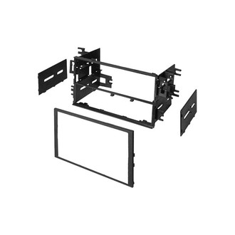 American International® - Double DIN Black Stereo Dash Kit with Brackets